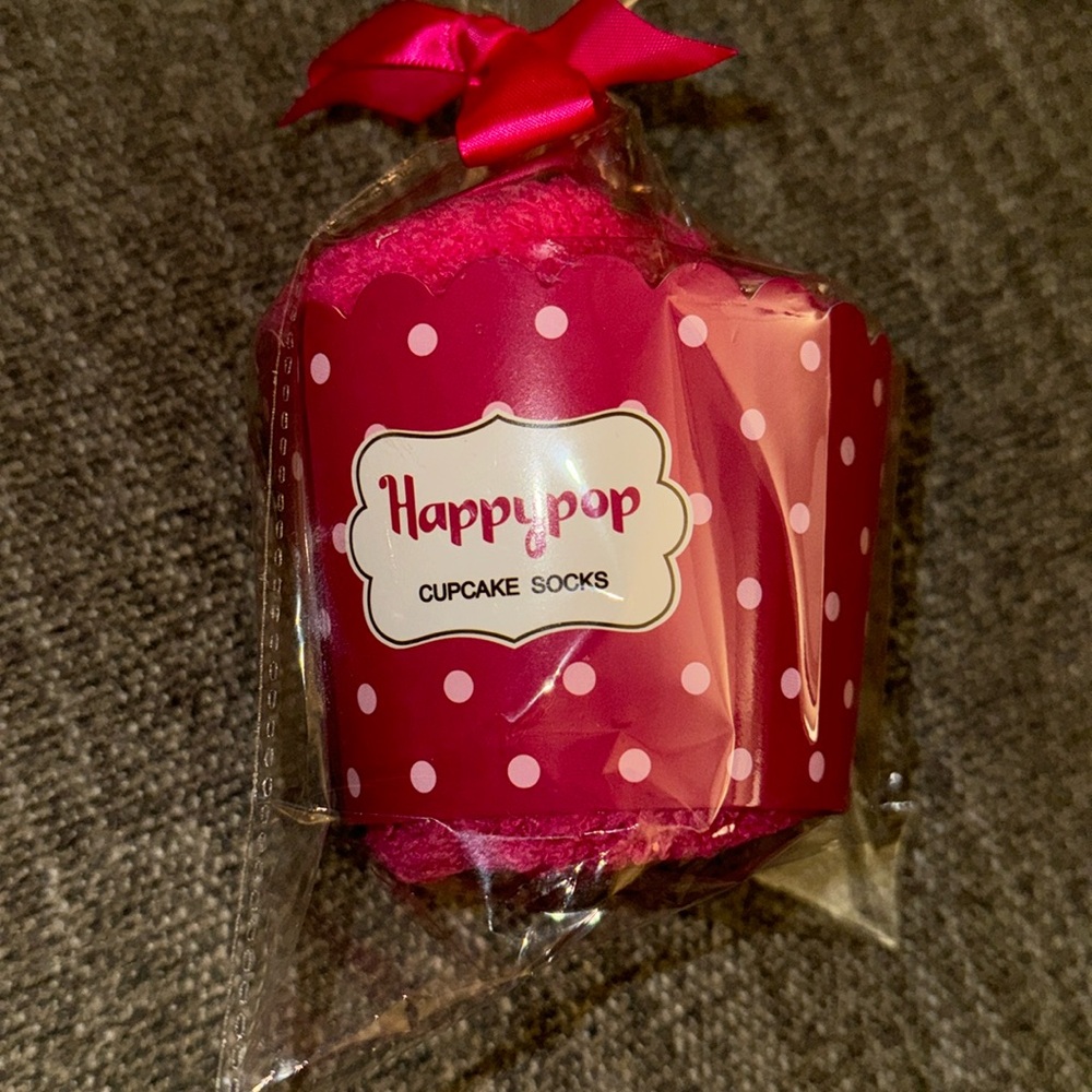 NEW pair of Happypop “cupcake socks” - fleecy socks